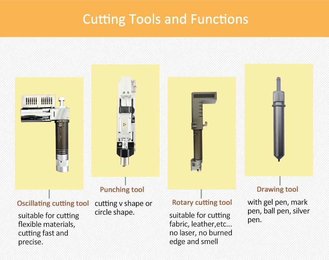 Oscillating Knife CNC Cutting Machine PU Leather Digital Flatbed Cutter Vibrating Knife Tool Cutter